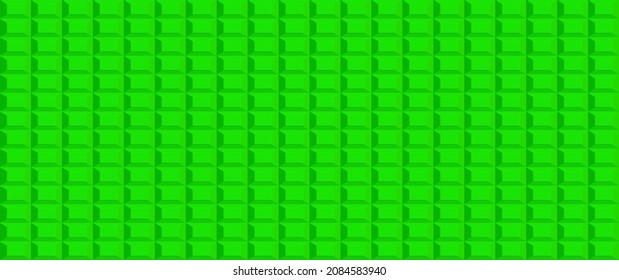 Green geometric background. Mosaic tiles. Vector illustration.