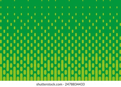 Green geometric background with ovals. Halftone texture. Retro pattern for wallpapers, backdrops. Vector illustration