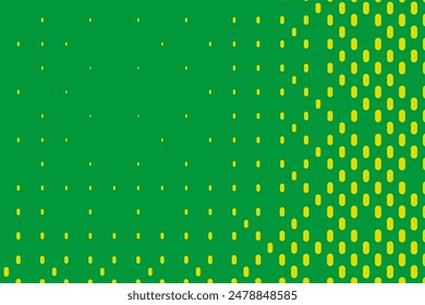 Green geometric background with ovals. Halftone texture. Retro pattern for wallpapers, backdrops. Vector illustration