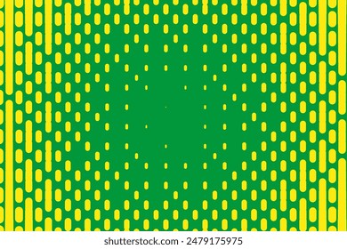 Grüner geometrischer Hintergrund mit Ovalen. Halbtonstruktur. Retro-Muster für Bildschirmhintergründe, Kulissen. Vektorillustration