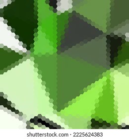 Green geometric background. polygonal style. Sample. Layout. Hexagons.