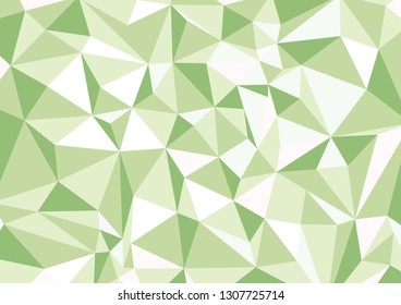 Green geometric background with rhombs