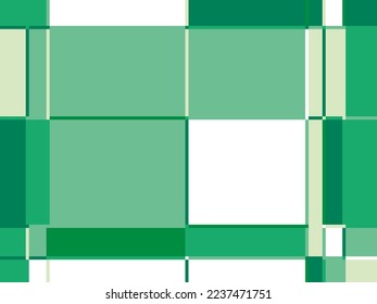 Green geometric background with triangles and squares. Simple design for banners, wallpapers, cards, covers, social media. Vector illustration