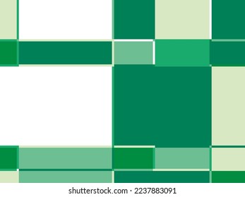 Fondo geométrico verde con triángulos y cuadrados. Diseño sencillo para banners, fondos de pantalla, tarjetas, portadas, medios sociales. Ilustración del vector
