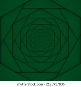 Green geometric background. Vector illustration. 