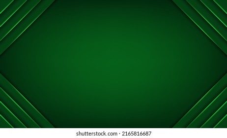 Green geometric background. Vector illustration. 