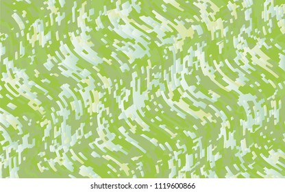 Green geometric background with wavy lines. Abstract pattern. Vector illustration