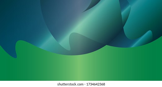green geometric Banner Background Design