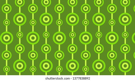 Green Geometric Circle Background Pattern