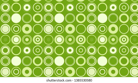Green Geometric Circle Background Pattern