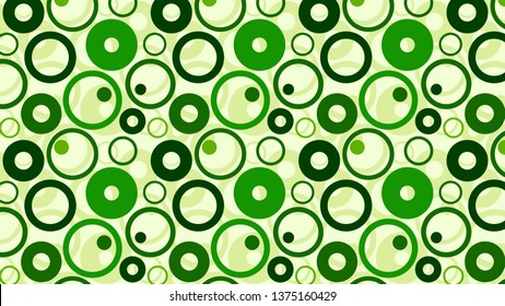 Green Geometric Circle Pattern