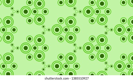 Green Geometric Circle Pattern Background