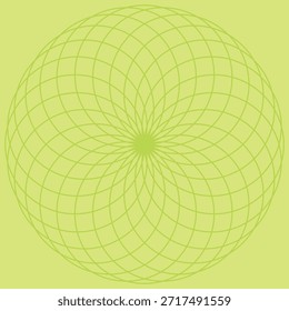 Fundo mandala de forma circular geométrica verde 