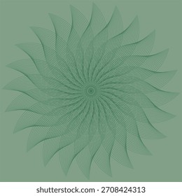 A green, geometric design with radial lines background 