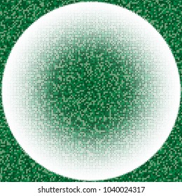  Green geometric gradient for pop art designs. Geometric vintage monochrome fade wallpaper. Pop art print. Dotted geometric retro pattern. Comic halftone background.