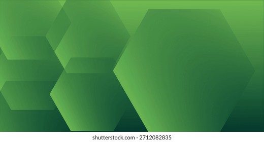 Fondo geométrico verde del hexágono con las Formas Abstractas para el diseño moderno de la tecnología eps10