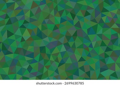 Fondo digital de mosaico abstracto de bajo poli geométrico verde