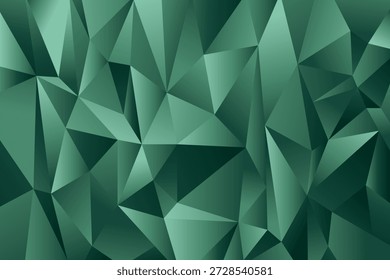 Fondo geométrico verde de polietileno bajo - Diseño Abstractas de Vector de polígono