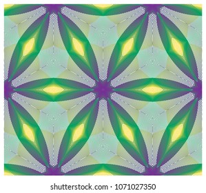 Green geometric pattern
