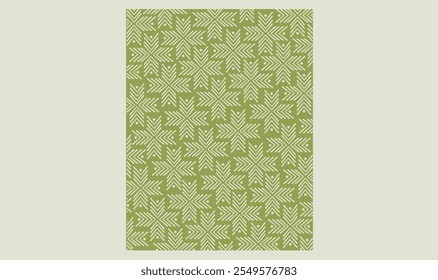 Green geometric pattern background vector image.