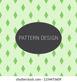 Green Geometric pattern, seamless background, can use for design, vector.