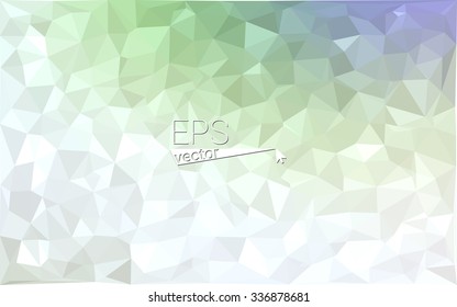 Green geometric rumpled triangular low poly origami style gradient illustration graphic background. Vector polygonal design for your business. Green geometric rumpled triangular low poly origami style gradient illustration graphic background. Vector polygonal design for your business.