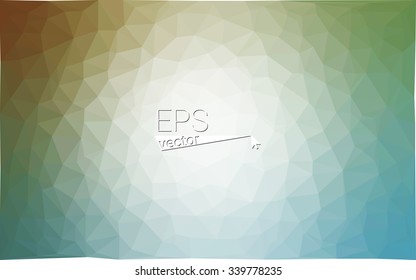Green geometric rumpled triangular low poly origami style gradient illustration graphic background. Vector polygonal design for your business.