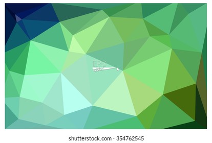 Green geometric rumpled triangular low poly origami style gradient illustration graphic background. Vector polygonal design for your business. Green geometric rumpled triangular low poly origami style gradient illustration graphic background. Vector polygonal design for your business.