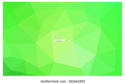Green geometric rumpled triangular low poly origami style gradient illustration graphic background. Vector polygonal design for your business. Green geometric rumpled triangular low poly origami style gradient illustration graphic background. Vector polygonal design for your business.