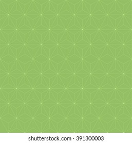 Green geometric seamless pattern with triangle, abstract background, vector. Modern stylish texture. Repeating geometric tiles
