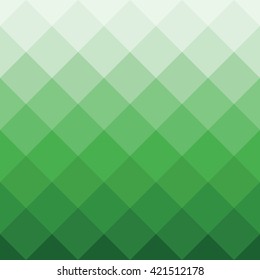 Green Geometric Square Background in Vector