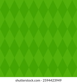 Green geometric St. Patrick pattern with Shamrock. Festive green decor for Irish traditional design. Vector illustration.