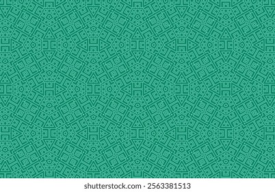 Green geometric stripes design pattern