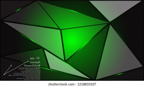 green geometric texture. Abstract background vector can be used in cover design, book design, website background, banner, poster, advertising.
