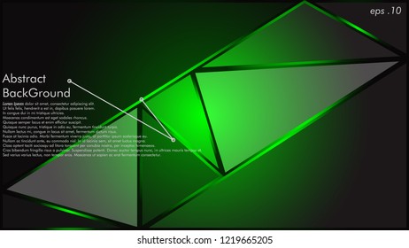 green geometric texture. Abstract background vector can be used in cover design, book design, website background, banner, poster, advertising.