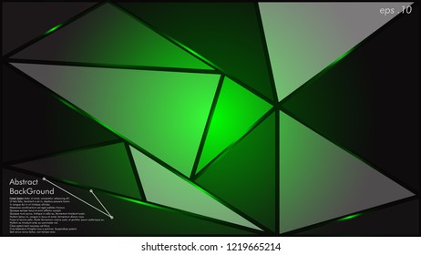 green geometric texture. Abstract background vector can be used in cover design, book design, website background, banner, poster, advertising.