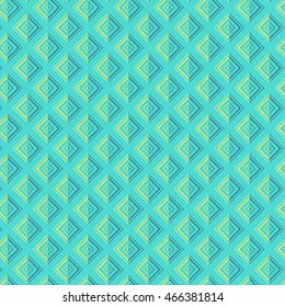 Green  geometric texture seamless pattern. Vector  background