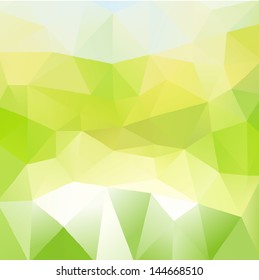 green geometric triangles concept clean green geometric background green geometric triangles concept clean straight star texture conceptual scene technology edge digital mesh new space modern fresh em