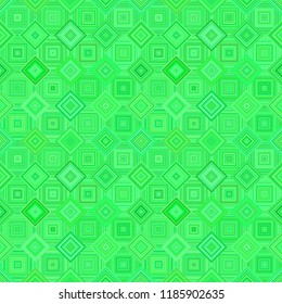 Green geometrical abstract diagonal square pattern - vector tiled mosaic background design