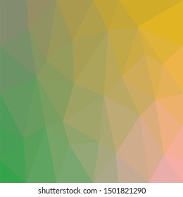 Green Geometrical abstract triangle tiled pattern background - vector graphic from triangles in colorful tones