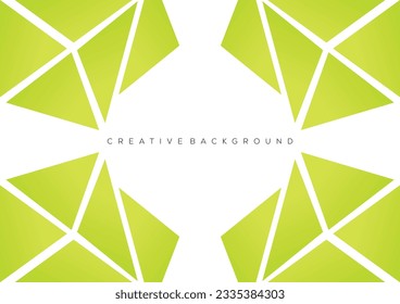 green geometry background design modern
