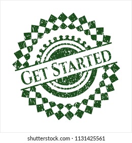 Green Get Started rubber seal