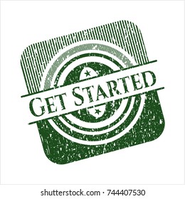 Green Get Started rubber seal