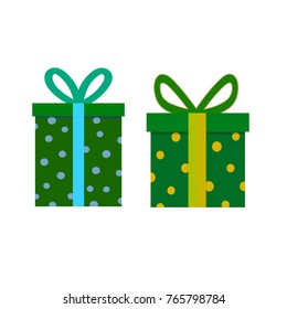 Green gift box