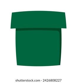 Una caja de regalo verde. Ilustración de vector