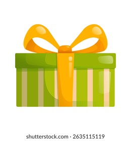 Green Gift Boxes with Ribbons. Flat Vector Design,perfect for use in birthday, holiday, celebration, party, or festive-themed designs.