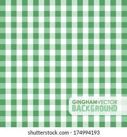 Lime Green Gingham Background: vector de stock (libre de regalías