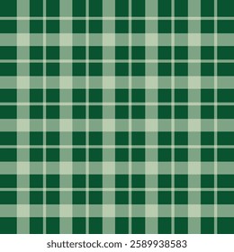 Green Gingham Buffalo Lumberjack Tartan Checkered quilt plaid pattern.Texture for tablecloths,clothes,skirts,dresses,paper,bedding,blankets,quilts,textile.Merry Christmas New Year card background.