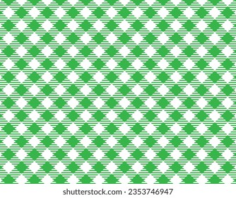 Green gingham check that can be used as a background or wallpaper material