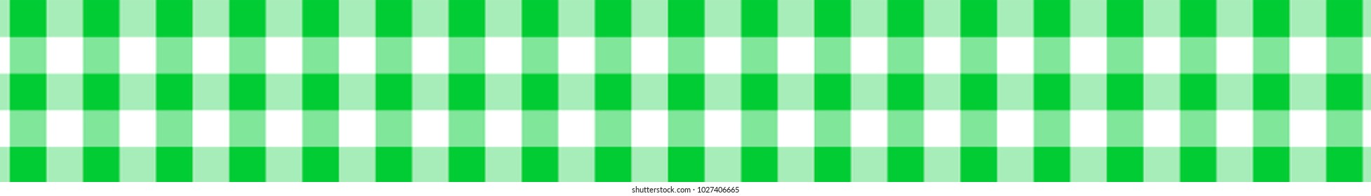 Green Gingham pattern. Texture from rhombus/squares for - plaid, tablecloths, clothes, shirts, dresses, paper, bedding, blankets, quilts and other textile products. Vector illustration.